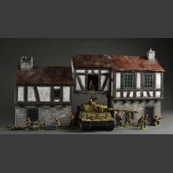 Medieval building with passage.