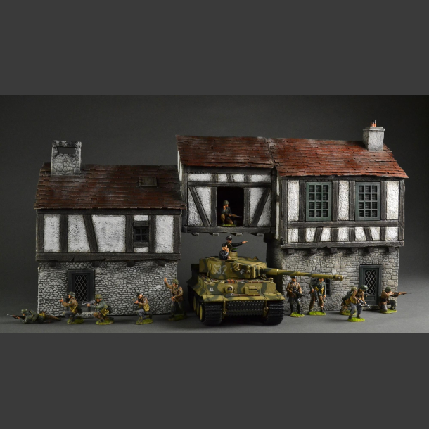 Medieval building with passage.