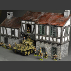 Medieval building with passage.