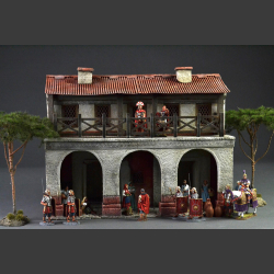 Roman "Tabernae" two-story storefront,