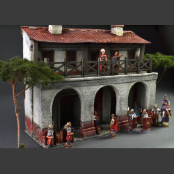 Roman "Tabernae" two-story storefront,