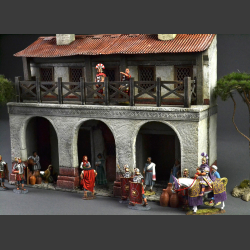 Roman "Tabernae" two-story storefront,
