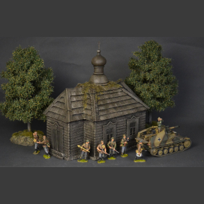 Eastern European wooden church