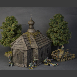 Eastern European wooden church