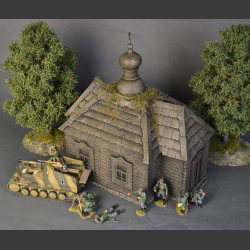 Eastern European wooden church