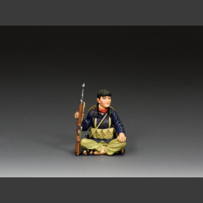 Sitting VC Female Soldier