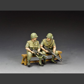 Sitting M60 Gun Team