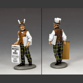 MUTINY IN INDIA! Newspaper Seller, WORLD OF DICKENS 