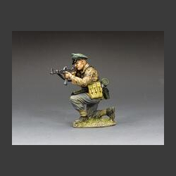 12th SS 'Hitlerjugend' Division - NCO kneeling with his MP44 Assault Rifle.