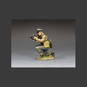 12th SS 'Hitlerjugend' Division - NCO kneeling with his MP44 Assault Rifle.