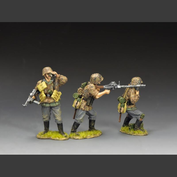 SS Soldiers, MG34 Gun Team