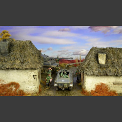 Russian village - diorama 