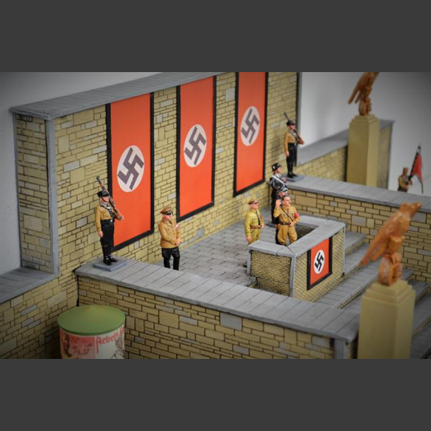 Nazi grandstand seats - diorama 