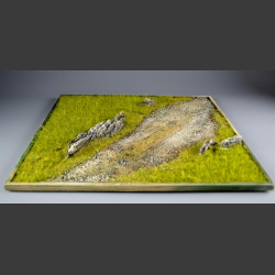Gravelroad in terrain - diorama 