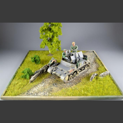 Gravelroad in terrain - diorama 