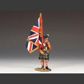 Gordon Highlanders Officer with the King's Colour 