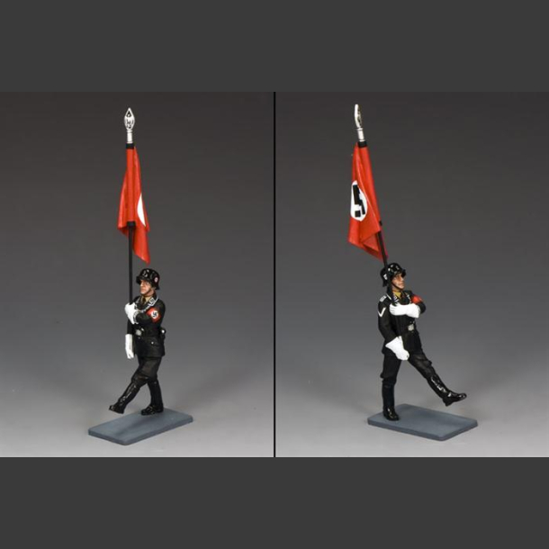 SS Flagbearer Goose-Stepping